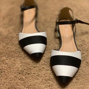 Black and white flats